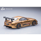 Lot57Supplies Diecast Shop Elowen Art gold topSecret A80 Supra MK4 1:64 scale diecast model car rear view