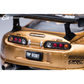 Lot57Supplies Diecast Shop Elowen Art 1:64 scale gold topSecret A80 Supra MK4 diecast model rear view