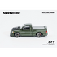Lot57Supplies Diecast Shop SHOOM64 green Dodge RAM SRT-10 diecast model truck in 1:64 scale, side view.