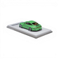 Lot57Supplies Diecast Shop green 1:64 scale ERROR404 x BTS Porsche 997 Indecent 009 resin model car on display base.
