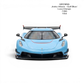 Lot57Supplies Diecast Shop GRYNING Jesko Attack 1:64 scale model in Gulf Blue and Lava Orange resin with racing stripes.