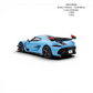 Lot57Supplies Diecast Shop GRYNING Jesko Attack 1:64 scale model in Gulf Blue and Lava Orange resin with racing spoiler.