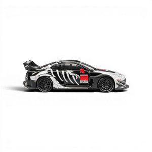 Lot57Supplies Diecast Shop 1:64 scale resin model of a Nissan GTR35 RR with Bone Dragon livery, featuring an openable hood.