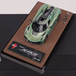 Lot57Supplies Diecast Shop GUO Jesko Absolut 1:64 scale resin model car in pearl green on a display base
