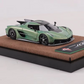 Lot57Supplies Diecast Shop 1:64 scale GUO Jesko Absolut resin model car in pearl green with black accents