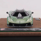 Lot57Supplies Diecast Shop GUO Jesko Absolut 1:64 scale resin model car in pearl green with black racing stripes