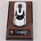 Lot57Supplies Diecast Shop GUO Jesko Absolut 1:64 scale resin model car in white Prototype 7259 on a display base