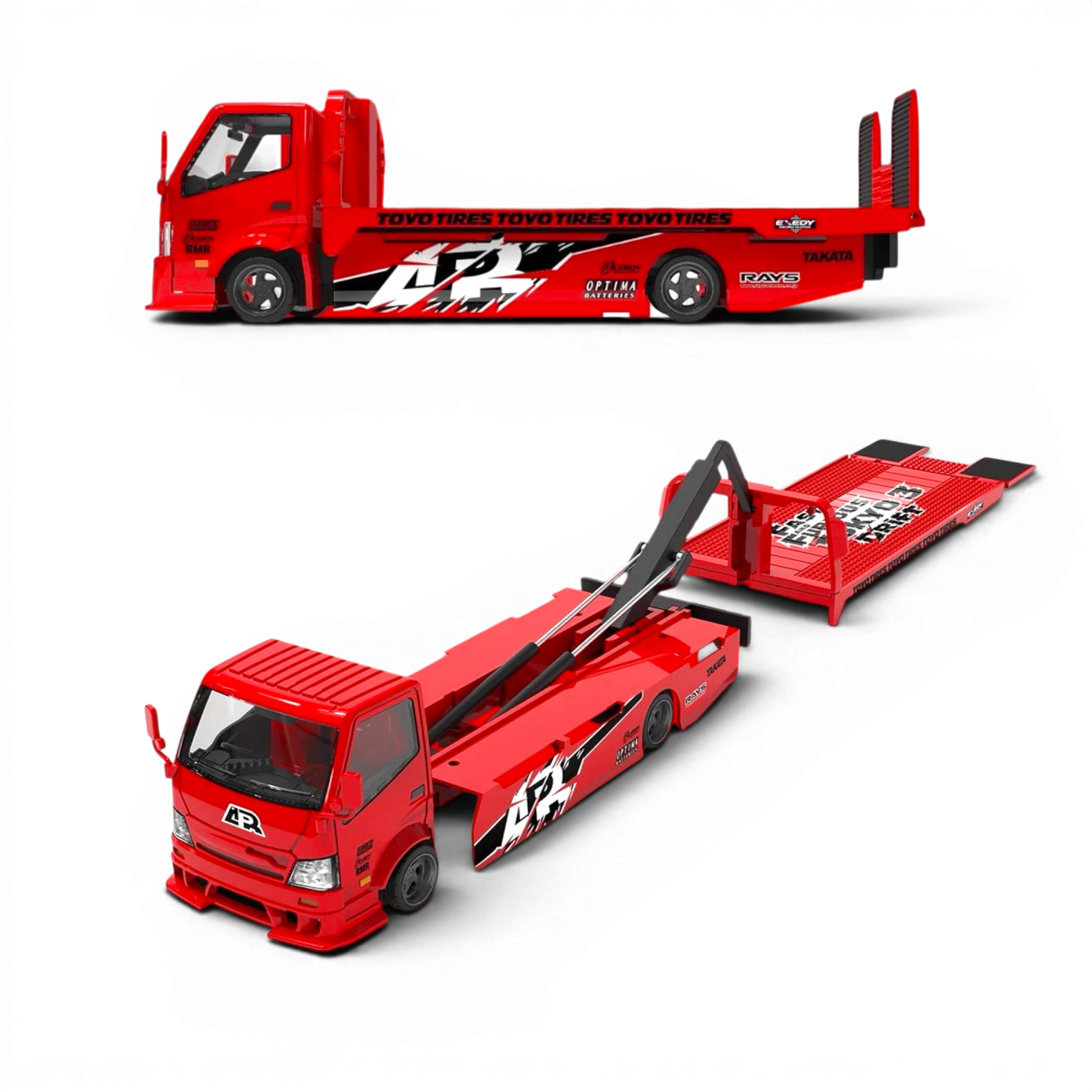 Lot57Supplies Diecast Shop SC H300 flatbed transport trailer in 1:64 scale with Fast & Furious Tokyo Drift livery