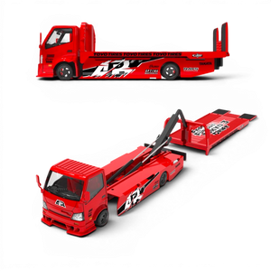 Lot57Supplies Diecast Shop SC H300 flatbed transport trailer in 1:64 scale with Fast & Furious Tokyo Drift livery