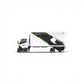 Lot57Supplies Diecast Shop MicroTurbo HINO 300 1:64 scale diecast box truck in white with black livery and wide body kit.