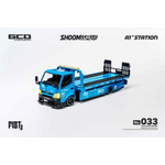Lot57Supplies Diecast Shop GCD Hino 300 FIST livery custom drop-bed car carrier diecast model in 1:64 scale