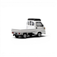 Lot57Supplies Diecast Shop MOTORHELIX 1:64 scale Taffeta White Honda Acty Truck diecast model, rear three-quarter view