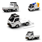 Lot57Supplies Diecast Shop 1:64 scale Taffeta White Honda Acty Truck Customized Edition diecast model with accessories