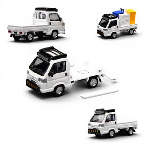 Lot57Supplies Diecast Shop 1:64 scale Taffeta White Honda Acty Truck Customized Edition diecast model with accessories