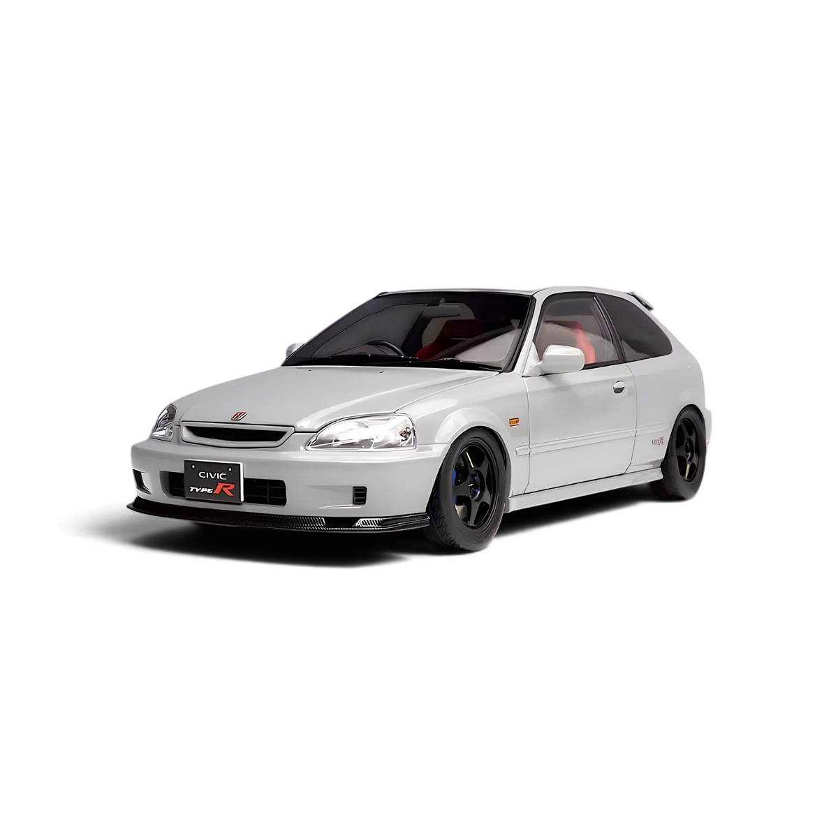 Lot57Supplies Diecast Shop 1:18 scale MOTORHELIX Honda Civic Type-R EK9 model car in Nardo Grey with black wheels