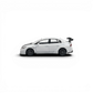 Lot57Supplies Diecast Shop 1:64 Mini Station Honda Civic FD2 white widebody model car with carbon hood and rear wing.