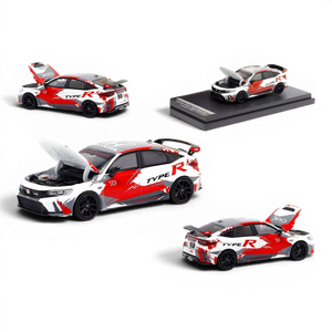 Lot57Supplies Diecast Shop MOTORHELIX 1:64 scale Honda Civic Type R FL5 diecast model with TRC livery and openable hood