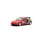 Lot57Supplies Diecast Shop Street Weapon 1:64 scale Honda Civic EG6 diecast model in red with Sonic livery