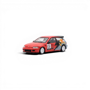 Lot57Supplies Diecast Shop Street Weapon 1:64 scale Honda Civic EG6 diecast model in red with Sonic livery