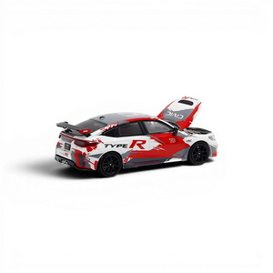 Lot57Supplies Diecast Shop MOTORHELIX 1:64 scale Honda Civic Type R FL5 diecast model with open hood and TRC livery
