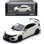 Lot57Supplies Diecast Shop INNO64 white Honda Civic Type-R FK8 1:64 scale die-cast model car with black spoiler