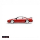 Lot57Supplies Diecast Shop MOTORHELIX 1:64 scale Honda NSX-R NA2 diecast model car in New Formula Red, side view.