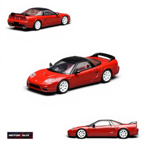Lot57Supplies Diecast Shop MOTORHELIX 1:64 scale Honda NSX-R NA2 diecast model car in New Formula Red with white wheels.