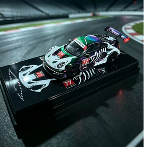 Lot57Supplies Diecast Shop HubAuto Porsche 911 GT3R 1:64 scale diecast model car with iridescent racing livery