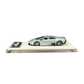 Lot57Supplies Diecast Shop WAM 1:64 scale ice blue Lamborghini Murcielago LP670 resin model car on display base