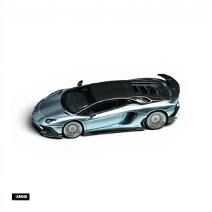 Lot57Supplies Diecast Shop TARDIS 1:64 scale ice blue Lamborghini LP750-4SV resin model car with detailed wheels