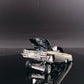 Lot57Supplies Diecast Shop Fine Works64 Impala lowrider in black and gold with detailed custom paint and open hood