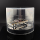 Lot57Supplies Diecast Shop Fine Works64 Impala lowrider diecast car in black and gold with electric display turntable