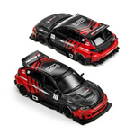 Lot57Supplies Diecast Shop 1:64 scale TimeMicro x PSC DESIGN Impreza Raider diecast car in red and black livery