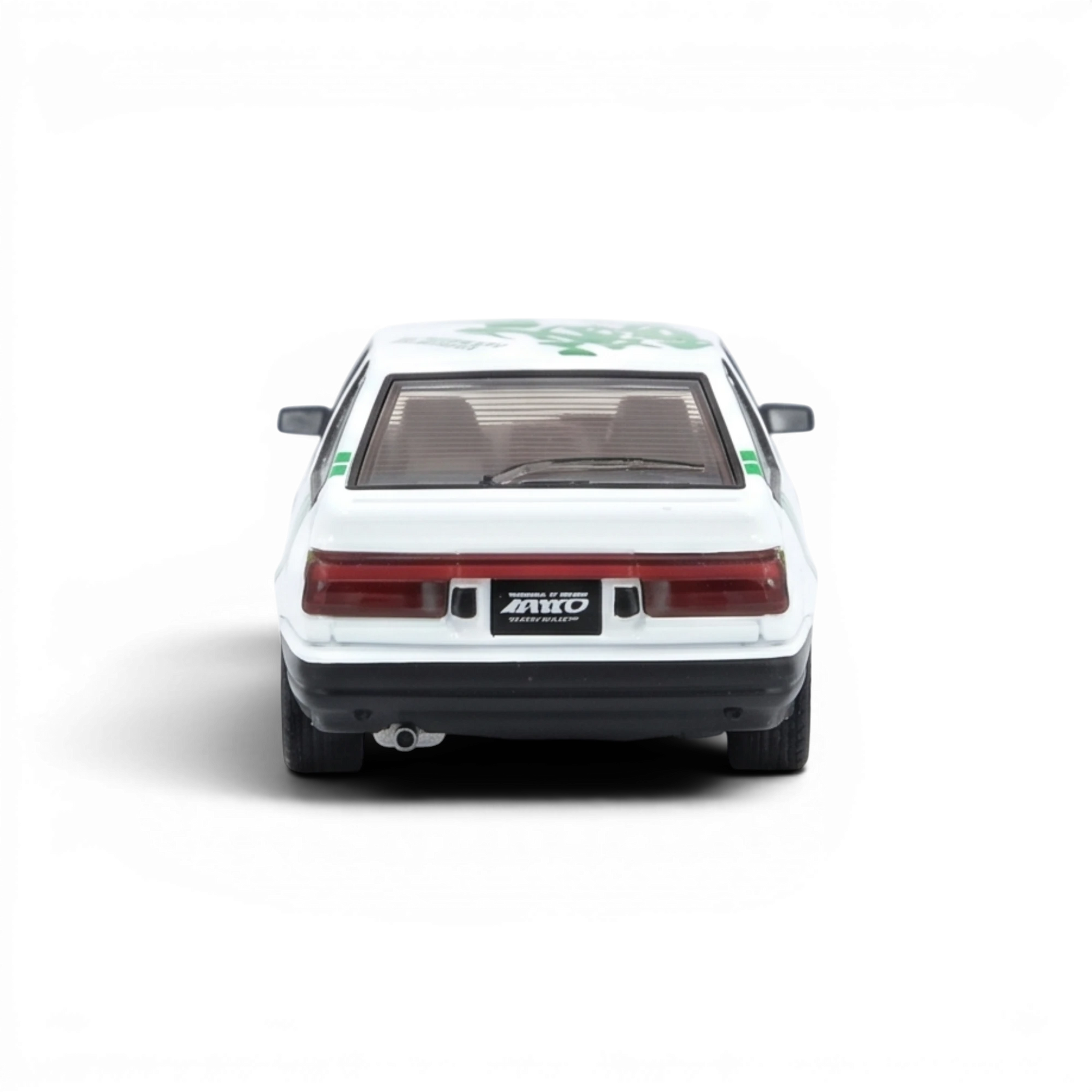 Lot57Supplies Diecast Shop Inno64 1:64 white Toyota Sprinter Trueno AE86 Keiichi Tsuchiya tribute diecast model.
