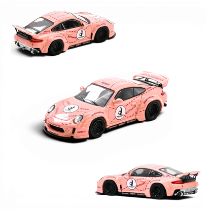 Lot57Supplies Diecast Shop Inno64 Pandem 997 Pink Pig 1:64 scale diecast model car with butcher cut diagram livery.