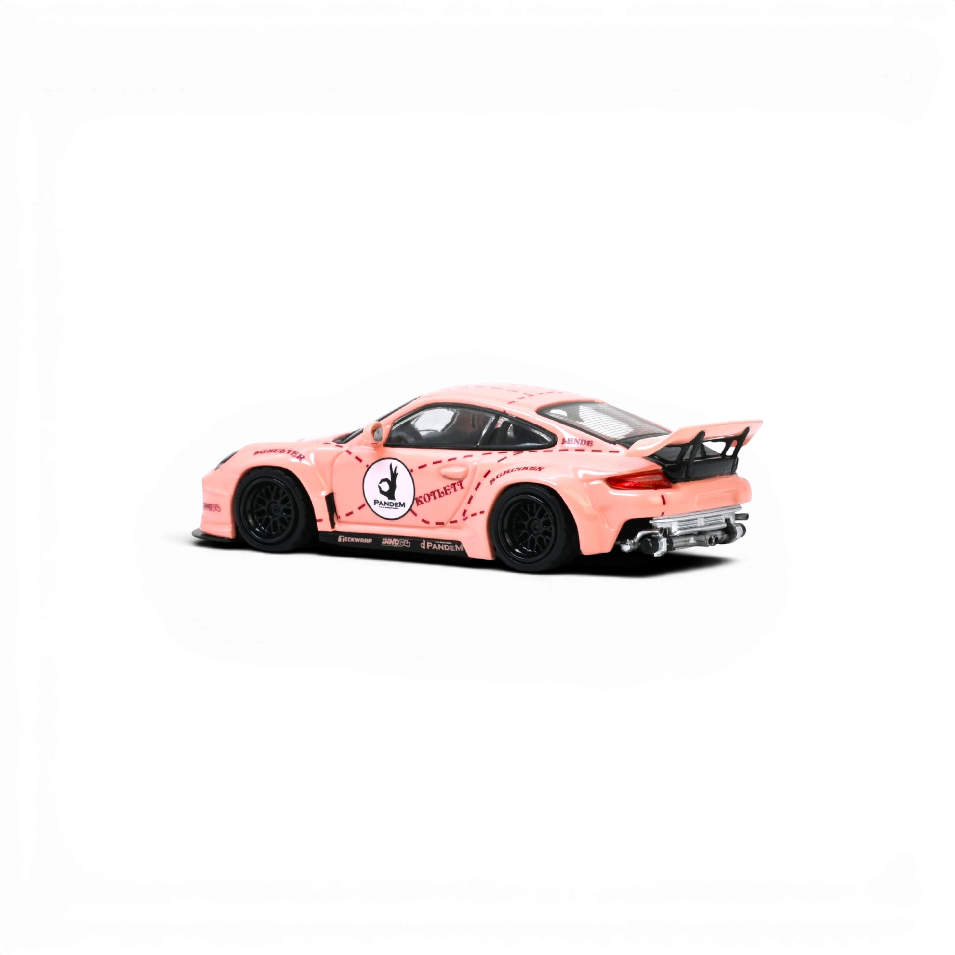 Lot57Supplies Diecast Shop Inno64 Pandem 997 Pink Pig 1:64 scale diecast model car with racing decals