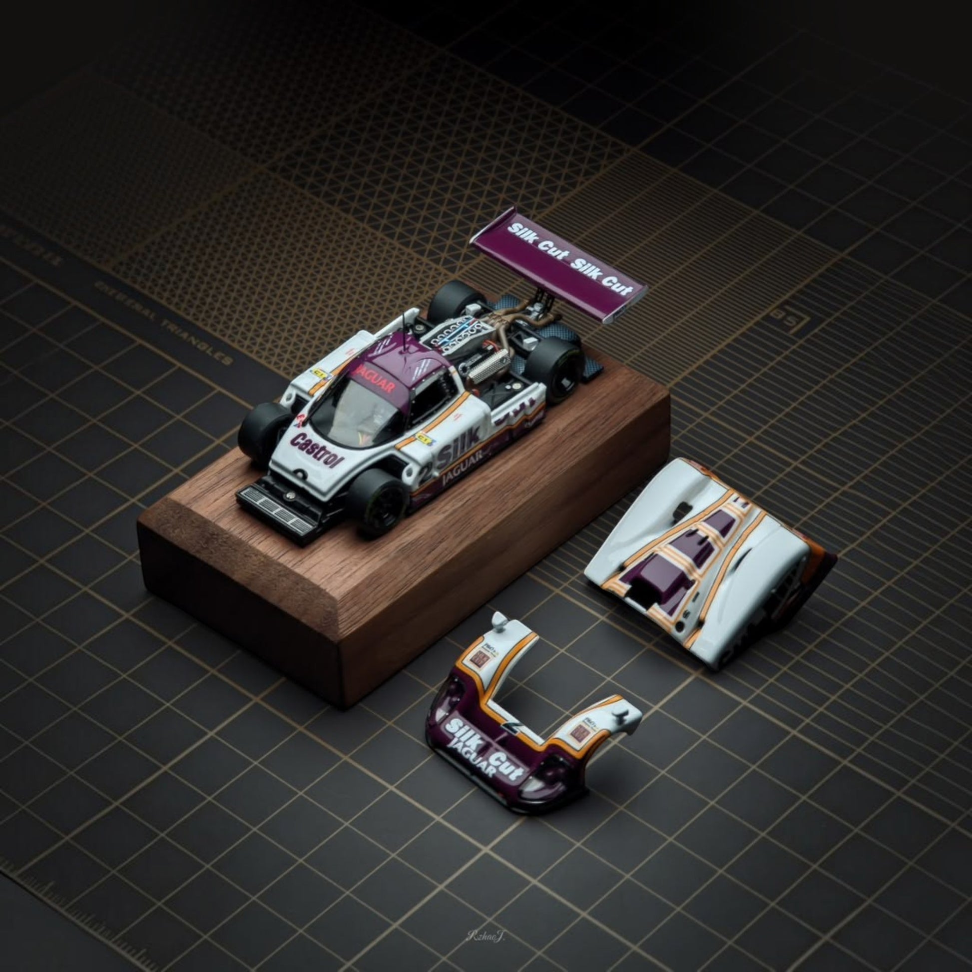 Lot57Supplies Diecast Shop 1:64 scale Transcend model Jaguar XJR-9 1988 Le Mans winner diecast car with removable parts