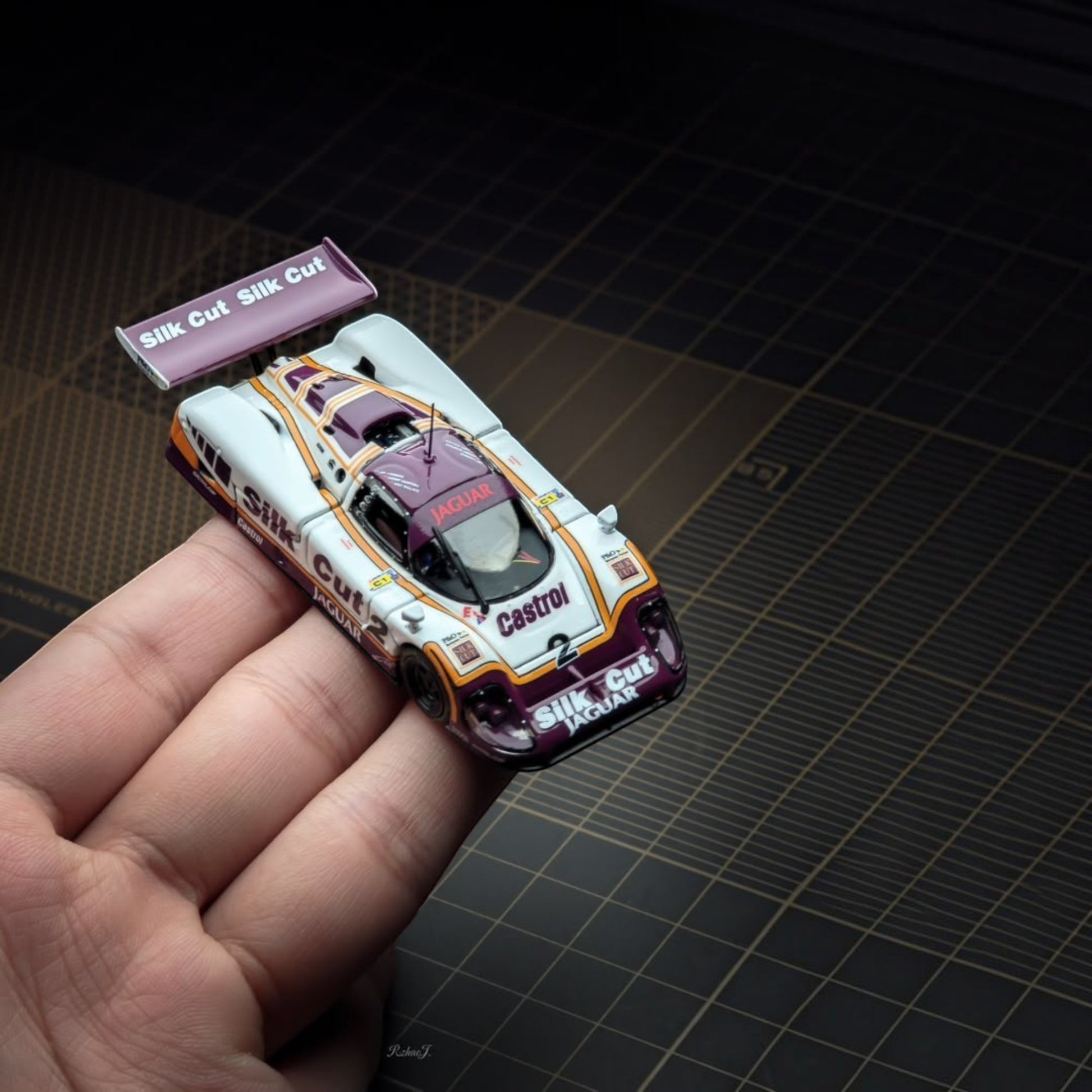 Lot57Supplies Diecast Shop Transcend model 1:64 scale Jaguar XJR-9 1988 Le Mans winner diecast car in Silk Cut livery