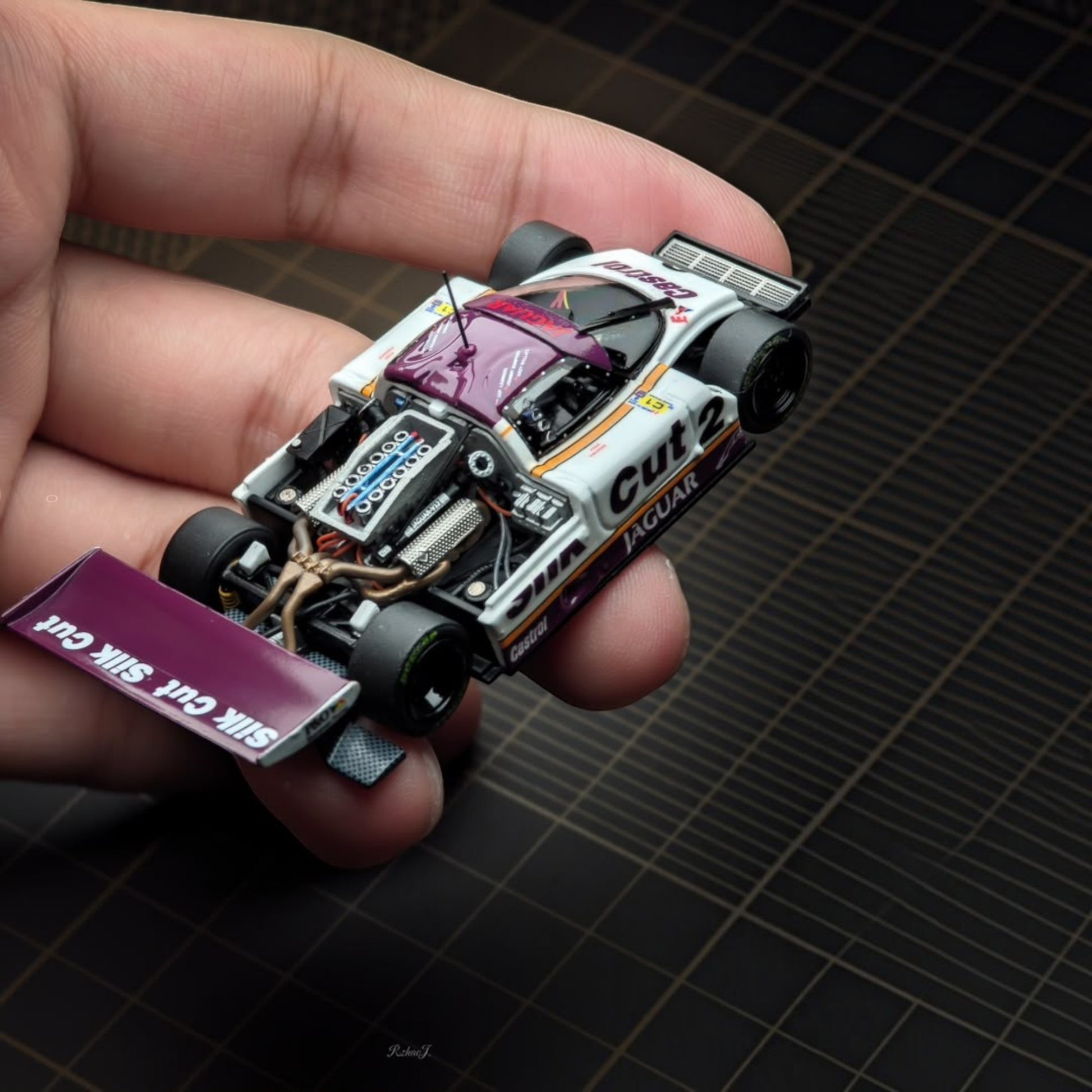 Lot57Supplies Diecast Shop 1:64 scale Transcend model Jaguar XJR-9 1988 Le Mans winner diecast car with engine detail