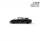 Lot57Supplies Diecast Shop GUO Jesko Absolut 1:64 scale resin model in jet black with detailed wheels and spoiler.