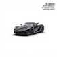 Lot57Supplies Diecast Shop GUO Jesko Absolut 1:64 scale resin model car in jet black with carbon fiber accents.