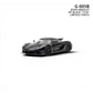 Lot57Supplies Diecast Shop GUO Jesko Absolut 1:64 scale resin model car in jet black with detailed aerodynamic features.