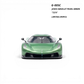 Lot57Supplies Diecast Shop GUO Jesko Absolut 1:64 scale resin model car in pearl green with black accents.