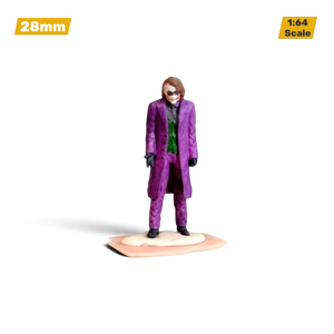 Lot57Supplies Diecast Shop 1:64 scale hand-painted resin Joker figure wearing a purple suit and green vest