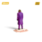 Lot57Supplies Diecast Shop 1:64 scale hand-painted resin Joker diorama figure in a purple coat, rear view.