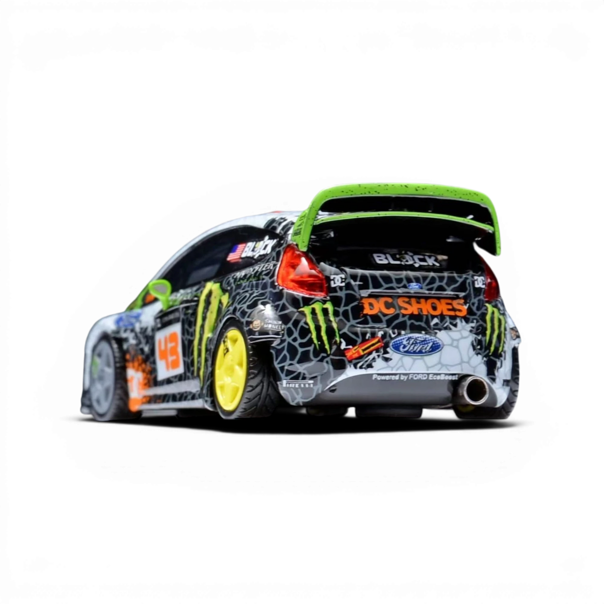 Minicraftsman 1:64 scale resin Ken Block Ford Fiesta Gymkhana model car with iconic livery from Lot57Supplies Diecast Shop
