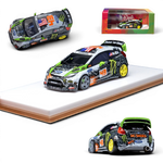 Lot57Supplies Diecast Shop Minicraftsman 1:64 resin Ken Block Ford Fiesta model car with Gymkhana livery and decals.