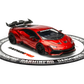 Lot57Supplies Diecast Shop 1:64 scale King Model x DarwinPRO Lilith Huracan in transparent red with black accents.