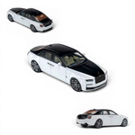 Lot57Supplies Diecast Shop KING MODEL 1:64 scale diecast Ghost car in a two-tone black and white finish