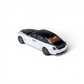 Lot57Supplies Diecast Shop KING MODEL Ghost 1:64 scale diecast car in a two-tone black and white finish